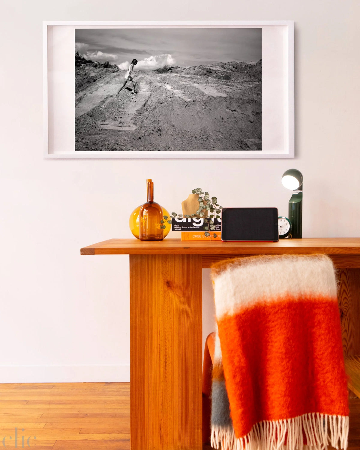 Lauren on sand pile by Charity de Meer