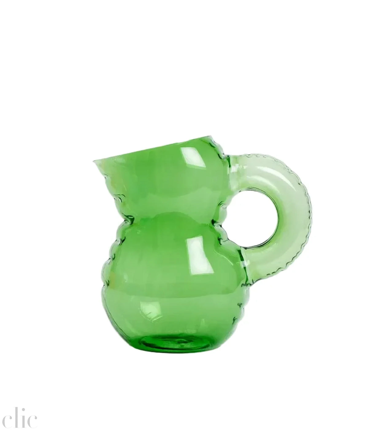 Emily Glass Jug in Emerald