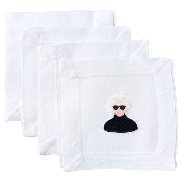 Andy Warhol Cocktail Napkins, from Lettermade