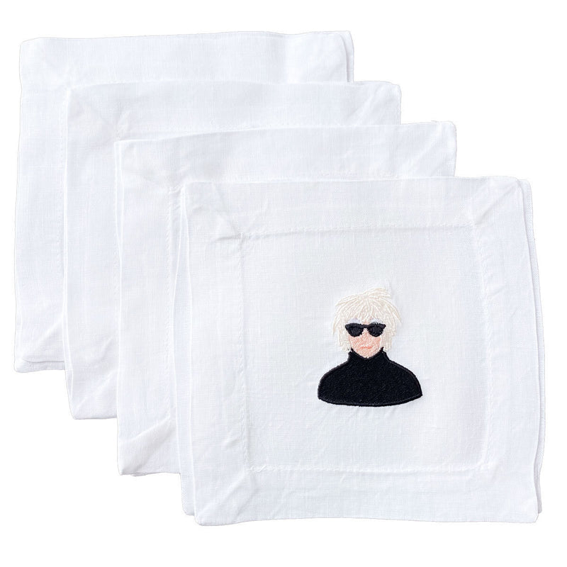 Andy Warhol Cocktail Napkins, from Lettermade
