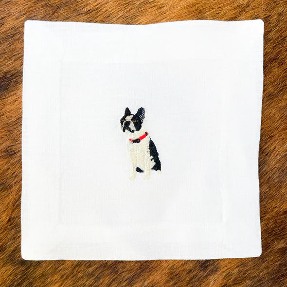 Boston Terrier Cocktail Napkins, from Lettermade