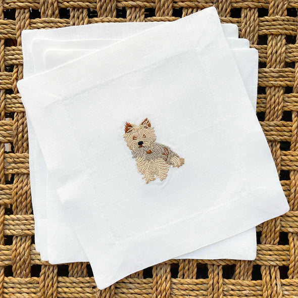 Yorkie Cocktail Napkins, from Lettermade