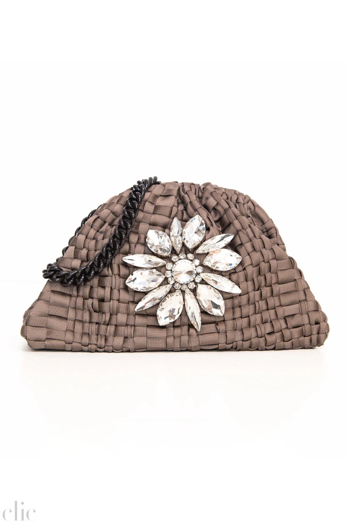 Lilia Mini Game Bag in Fango, from Maria La Rosa