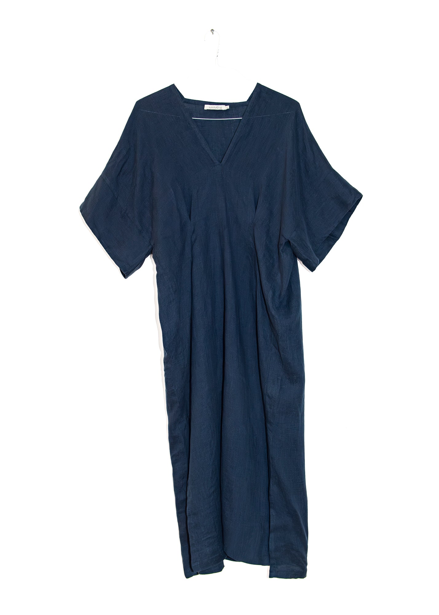 Linen Throw on Dress in Navy, from Mamene