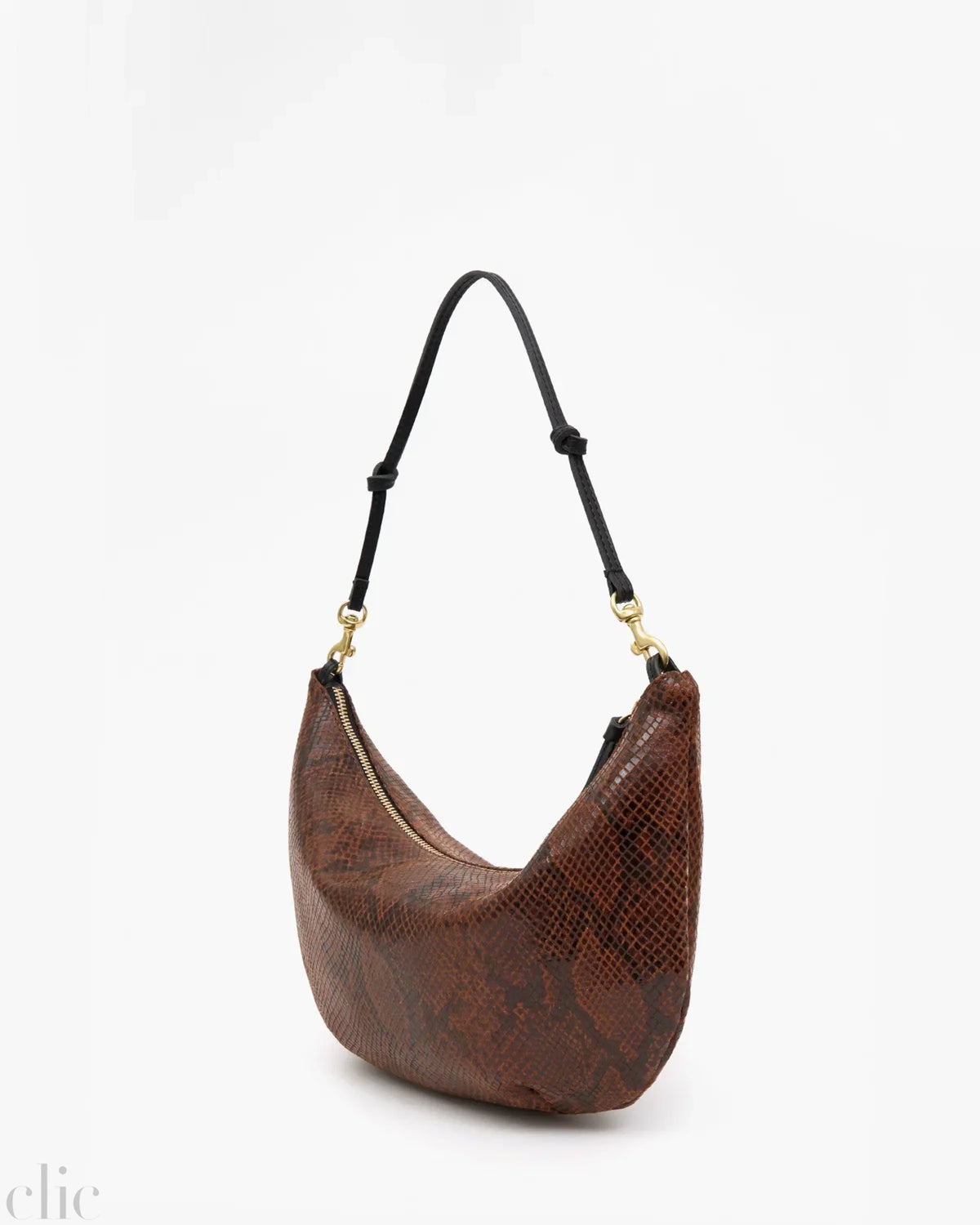 Lune Pierre Python Bag in Auburn, from Clare V