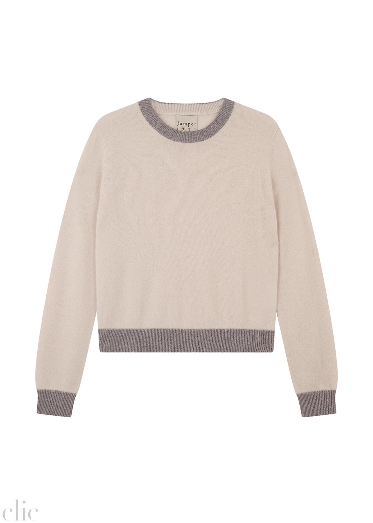 Lurex Trim Crew in Limestone Copper, from Jumper 1234