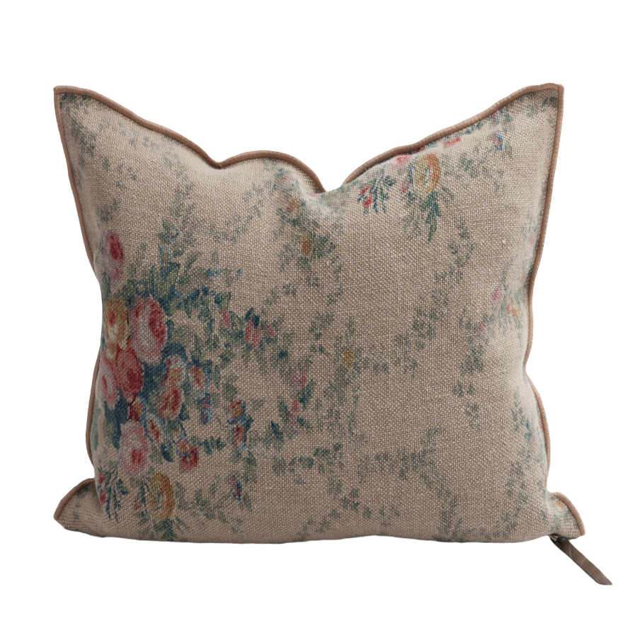 Wabi Sabi Pompadour Nude Pillow 20x20, from Maison de Vacances