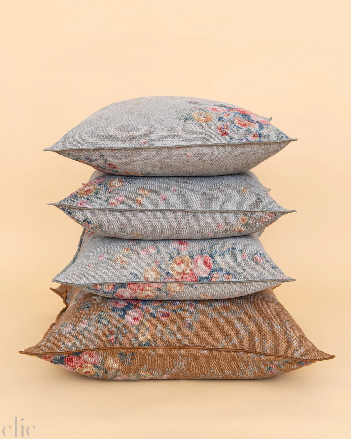 Wabi Sabi Pompadour Havane Pillow 20x20, from Maison de Vacances