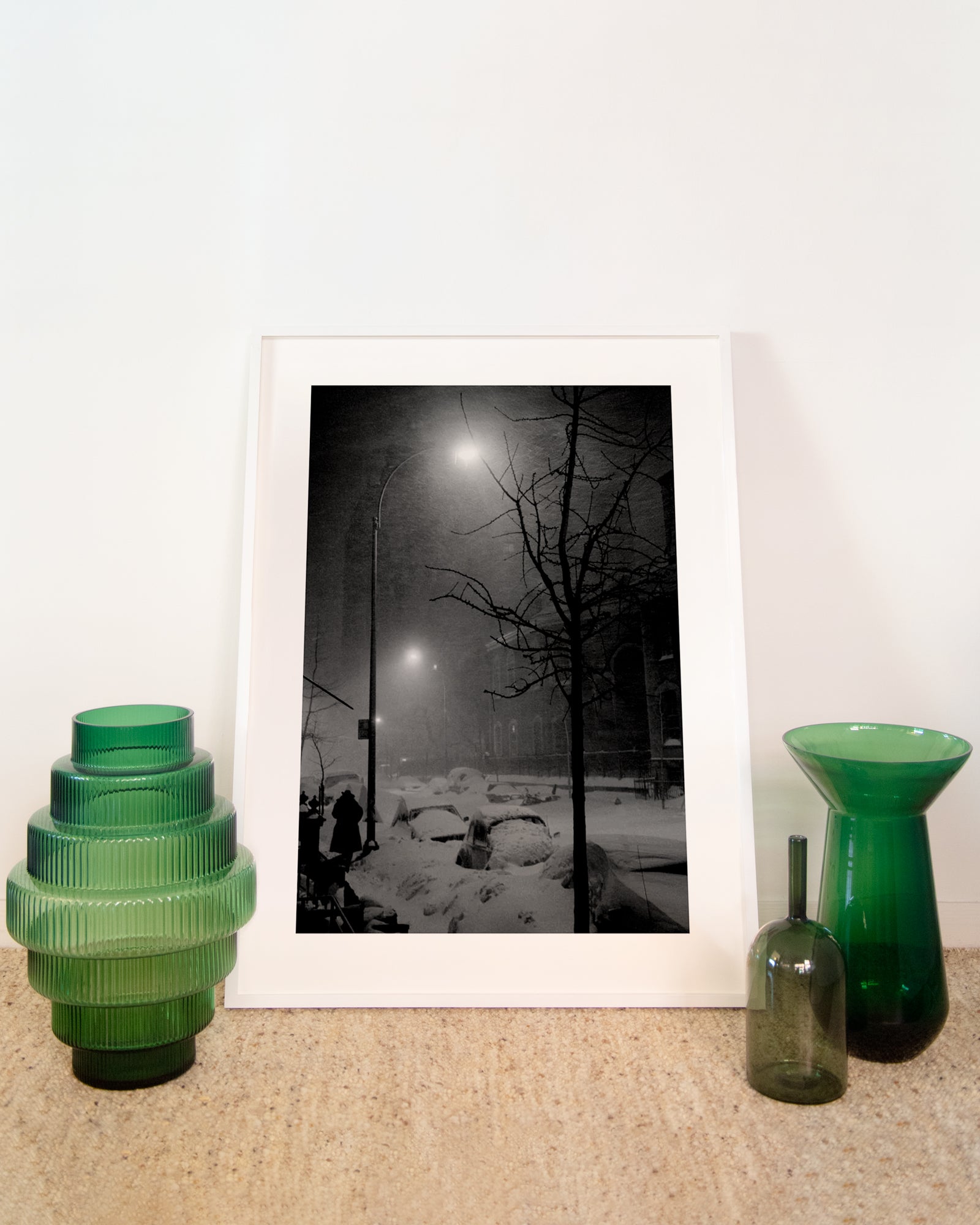 Man In Blizzard, 1982 by Drew Carolan