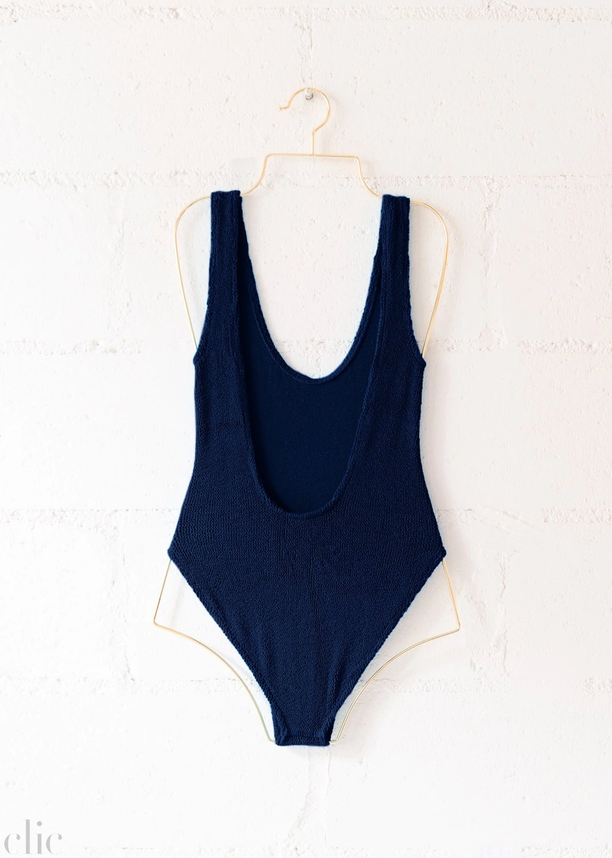 Marbella Scoop Neck One Piece in Navy, from Love & Bikinis