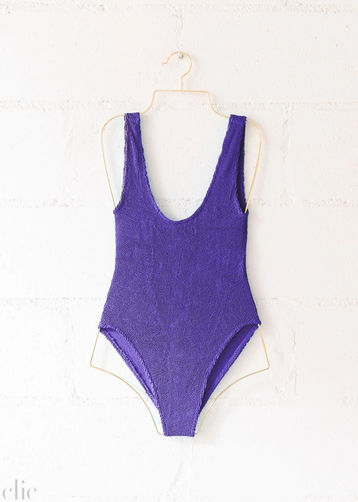 Marbella Scoop Neck One Piece in Violet, from Love & Bikinis