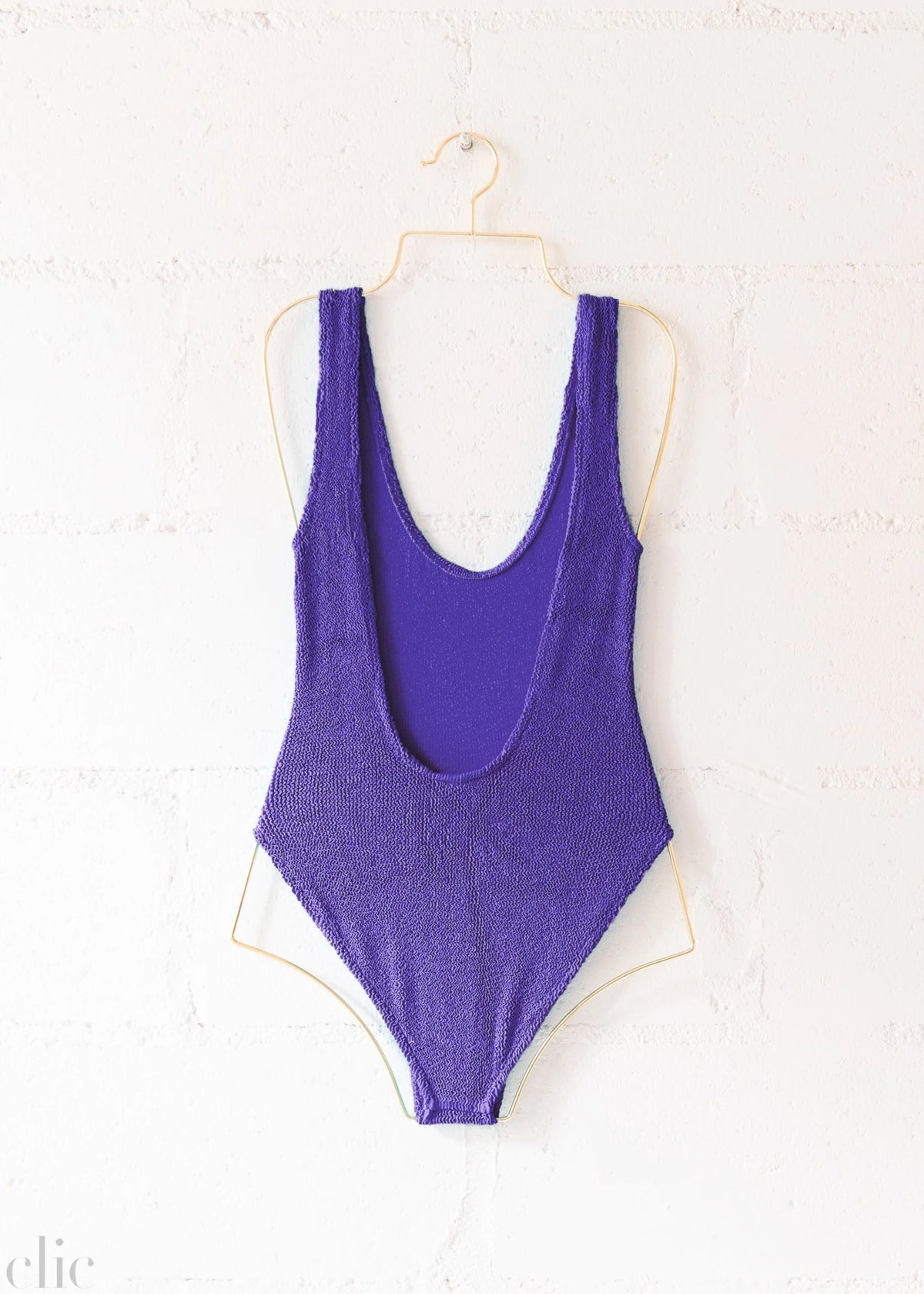 Marbella Scoop Neck One Piece in Violet, from Love & Bikinis