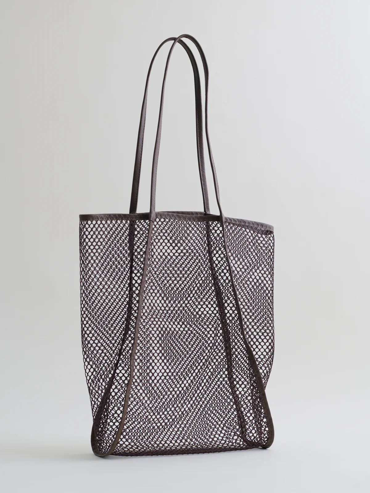 Market Net Tote Bag in Tobacco, from Are Studio