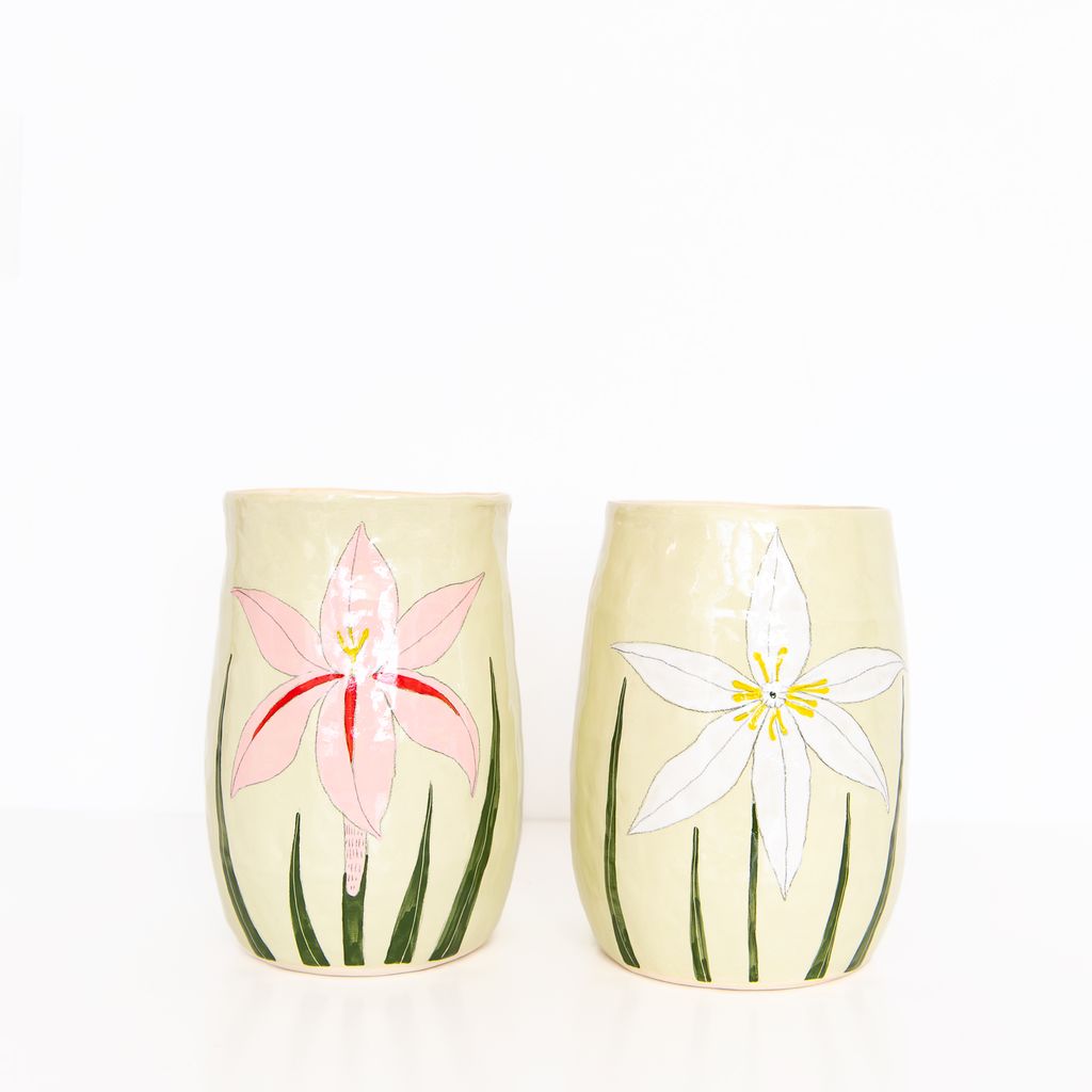 Medium Flower Vase in Green, from Gemma Orkin