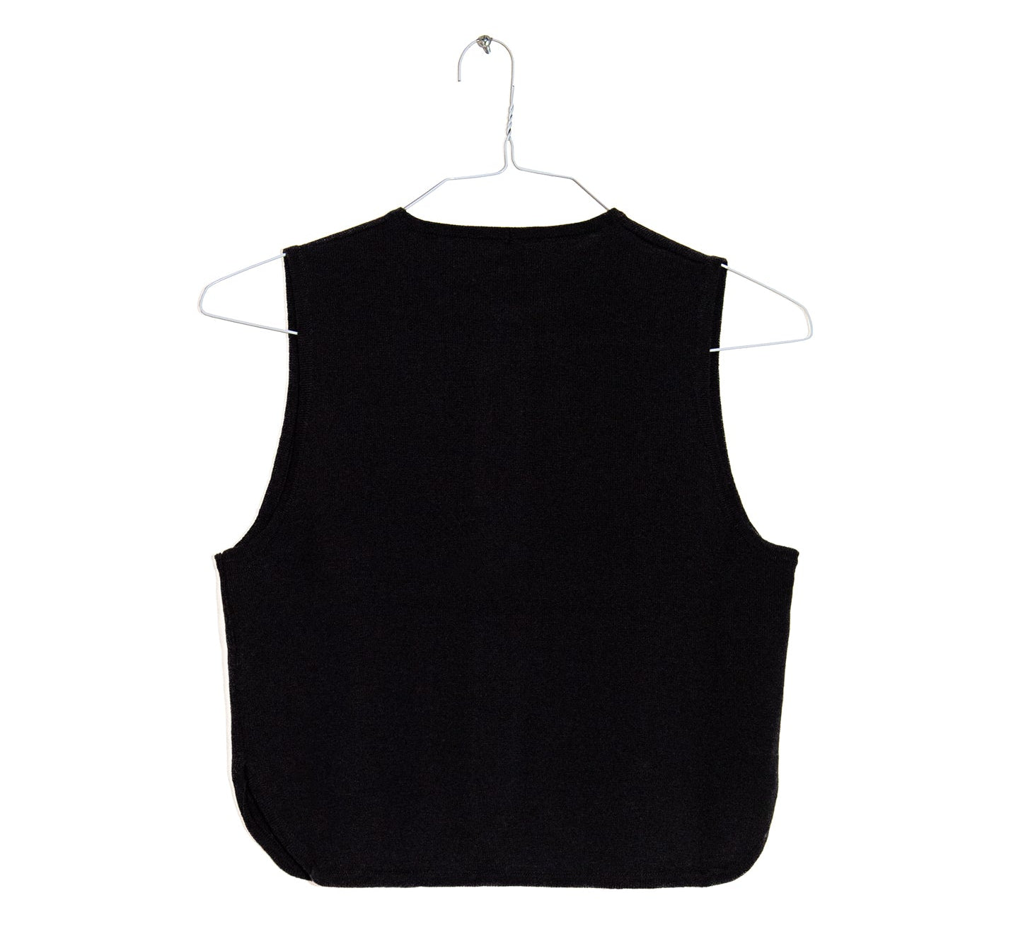 Merino Wool Waistcoat in Black, from Cordera