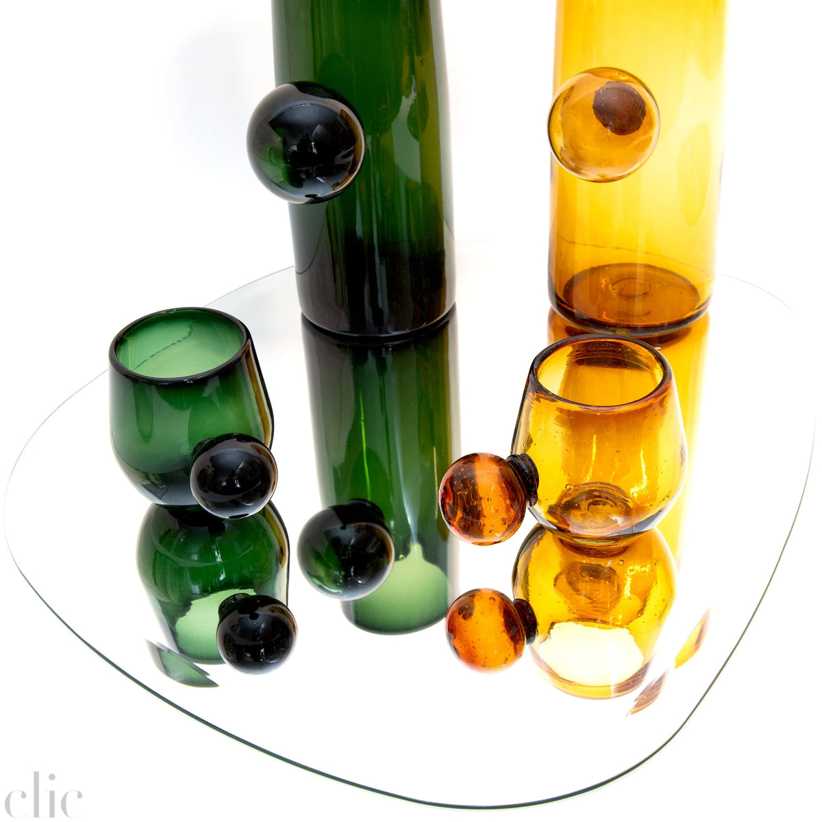 Potosi Set of 4 Glasses in Green