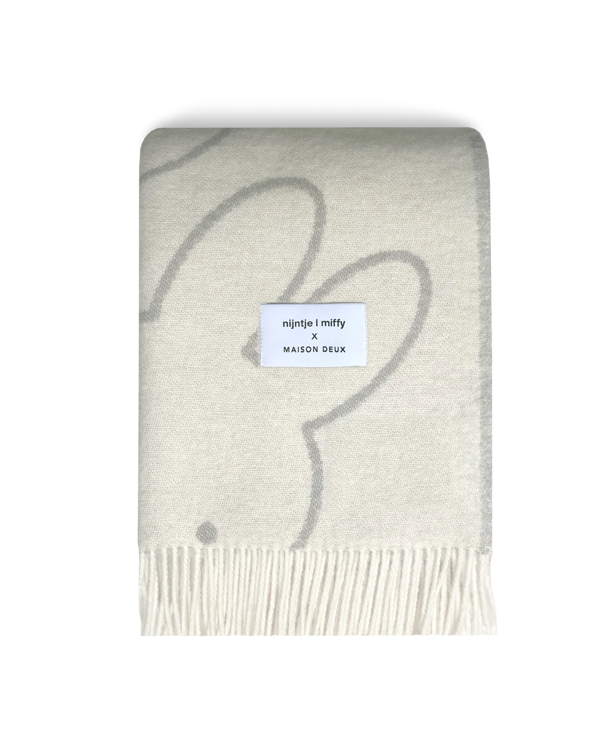 Miffy Blanket in White and Grey, from Maison Deux