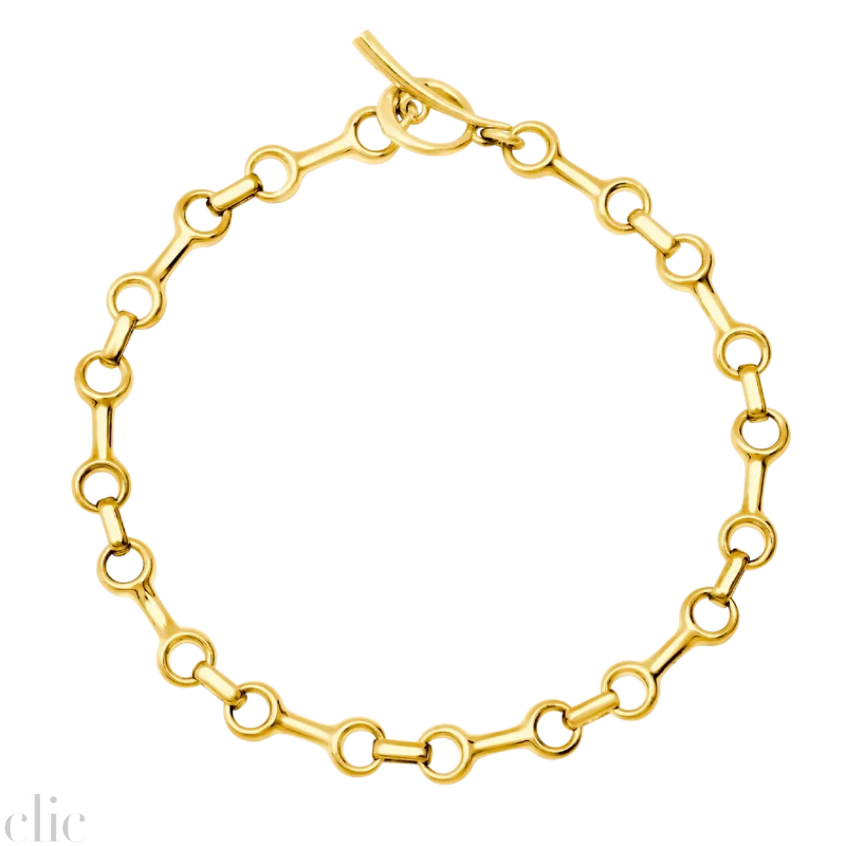 15mm Double Beam Chain Bracelet in Gold Vermeil, from Gabriela Artigas