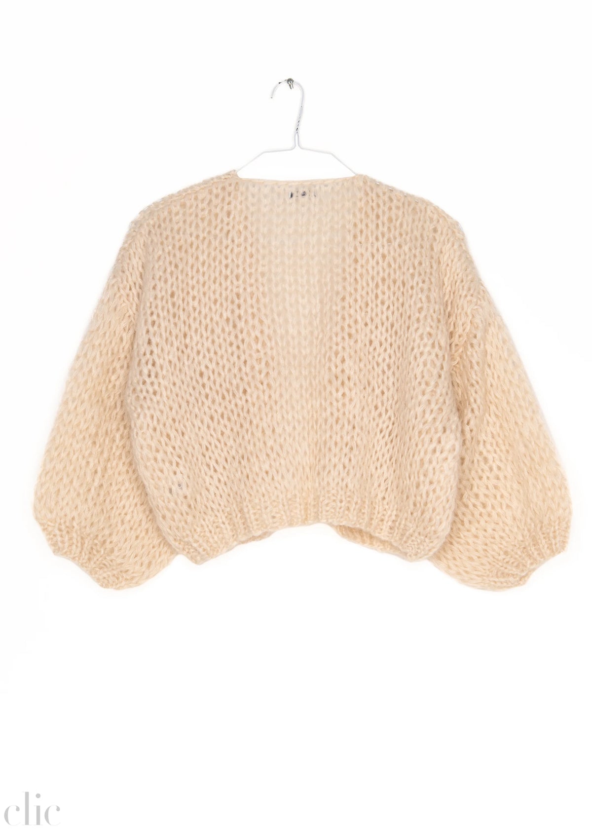 Mohair Bomber Cardigan in Beige, from Maiami