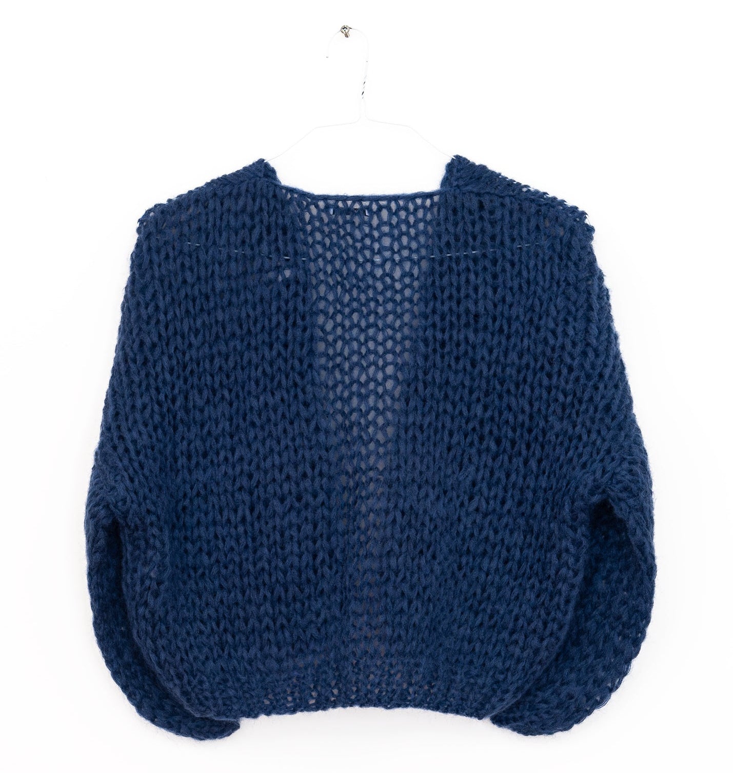 Mohair Bomber Cardigan in Dark Blue, from Maiami