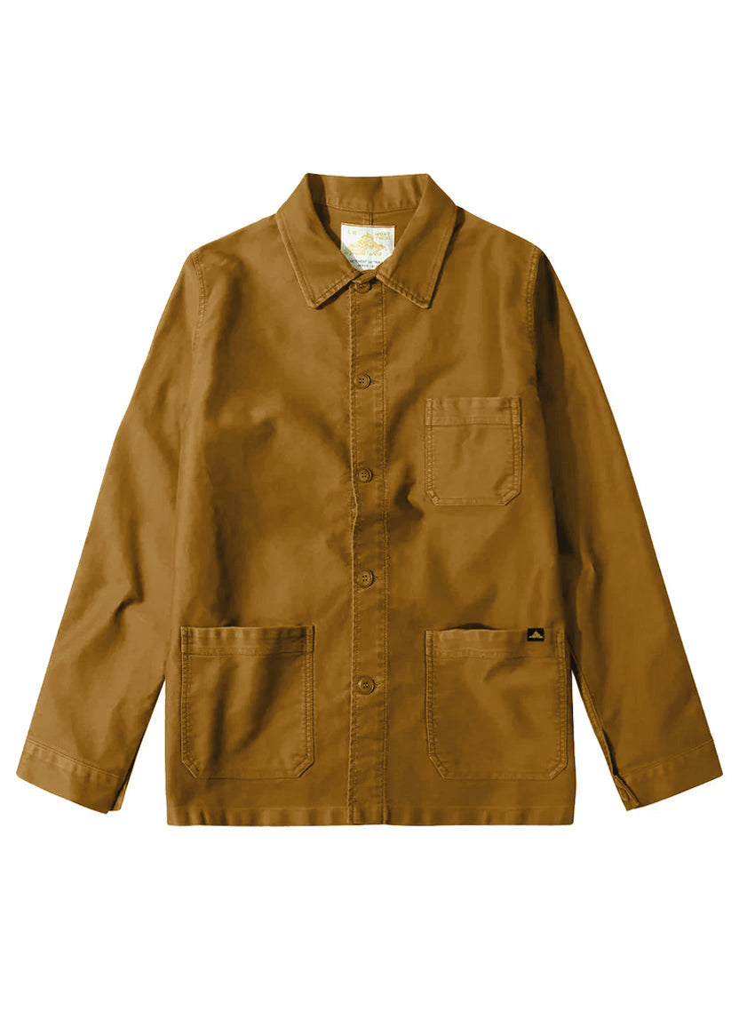 Moleskin Work Jacket in Amber, from Le Mont Saint Michel