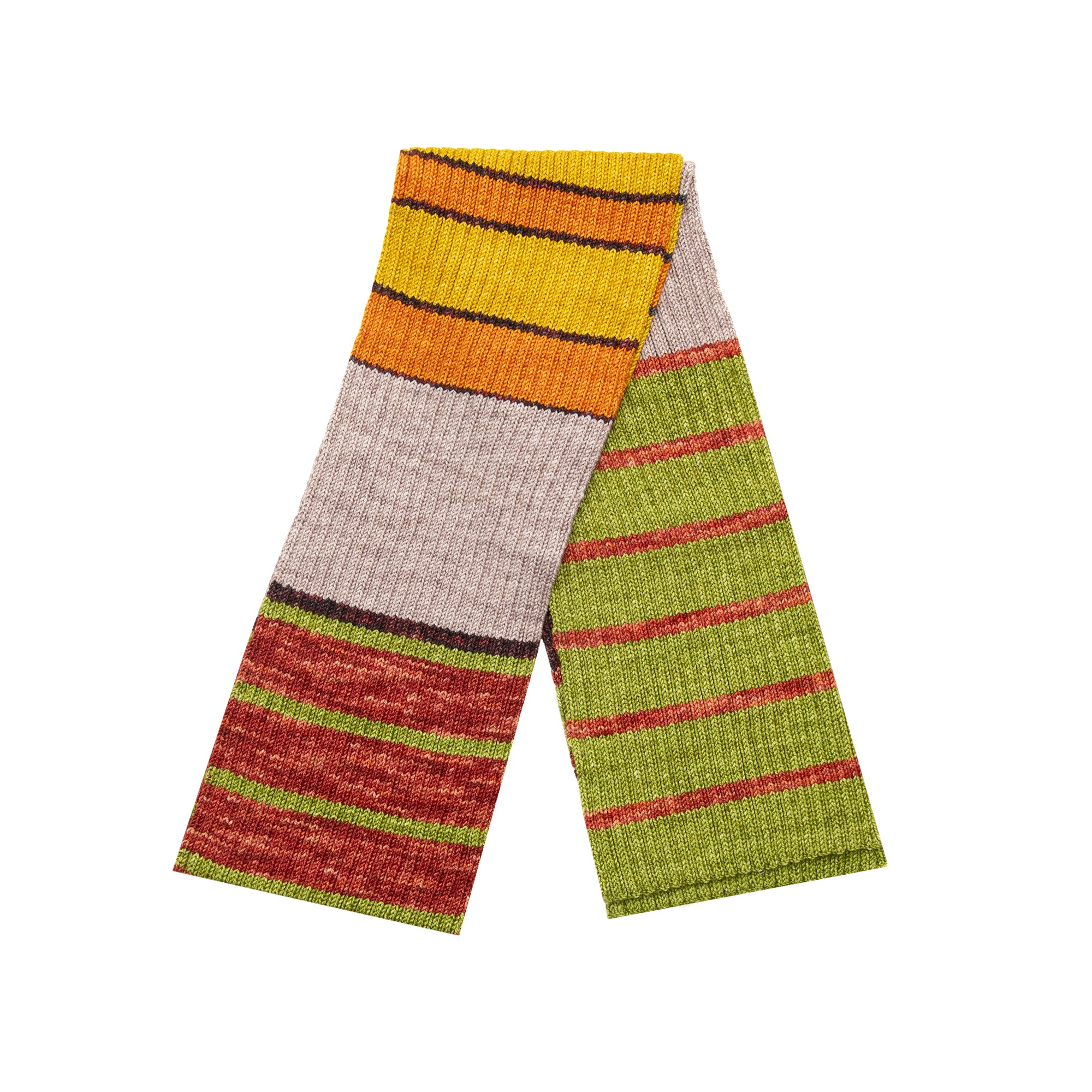 Multiverse Scarf in Orange & Green, from Meg Cohen