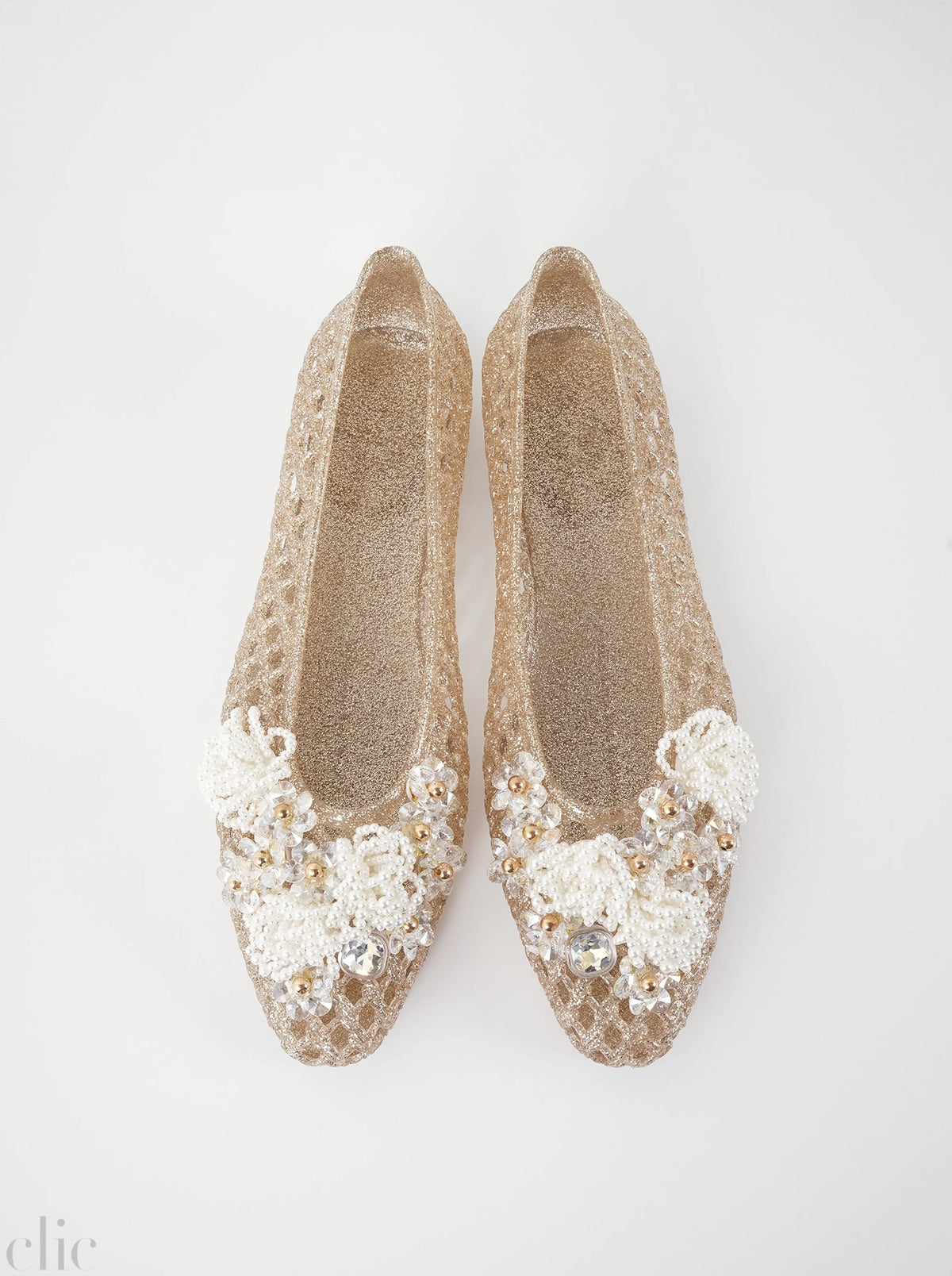 Muse Ballet Shoe in Gold, from Heavenly Jelly
