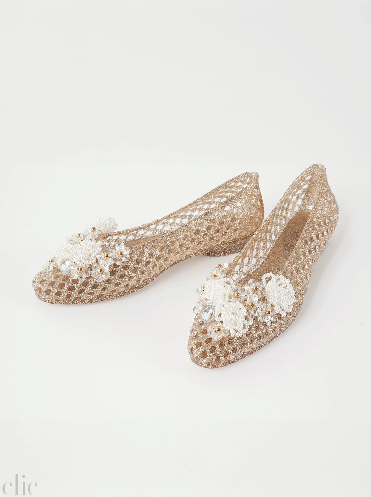 Muse Ballet Shoe in Gold, from Heavenly Jelly