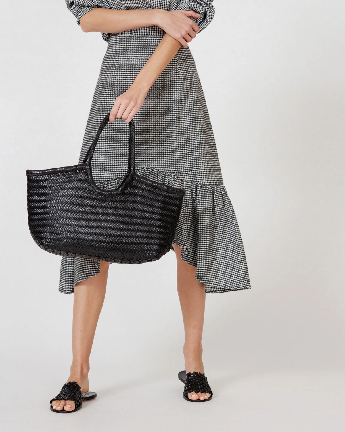 Nantucket Big Basket Bag in Black, from Dragon Diffusion