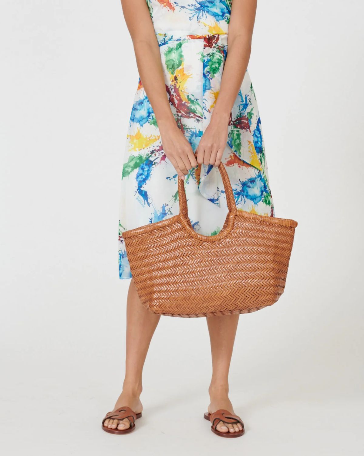 Nantucket Basket Bag in Tan, from Dragon Diffusion