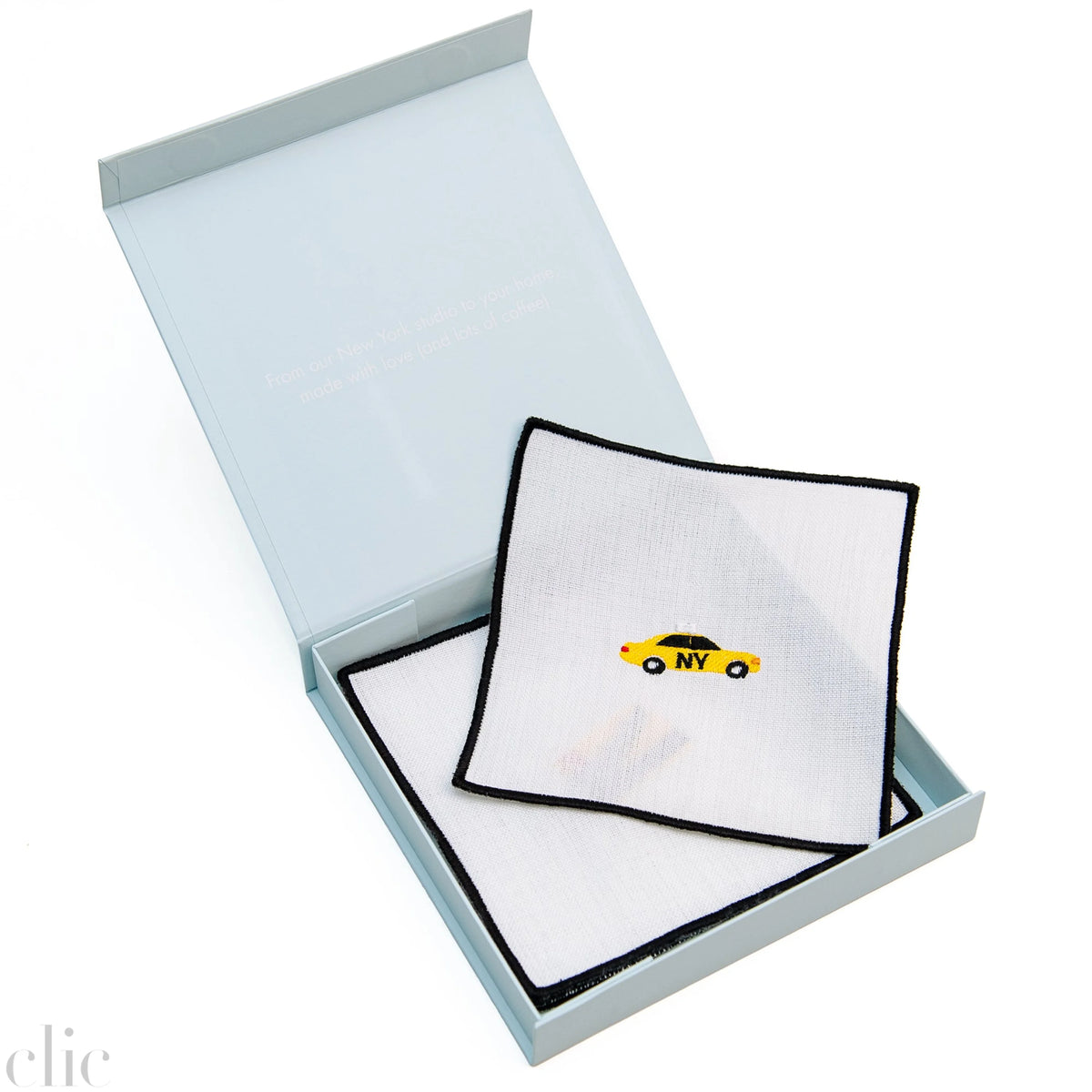 NY On The Way Set of 4 Napkins, from NuYorkCloth