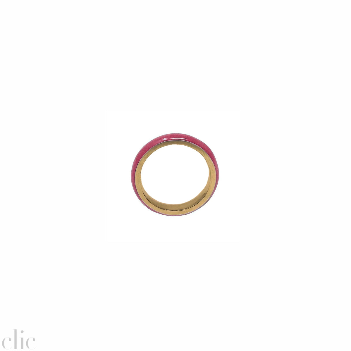 Enamel Thin Stacking Ring in 14K Gold, from Fry Powers