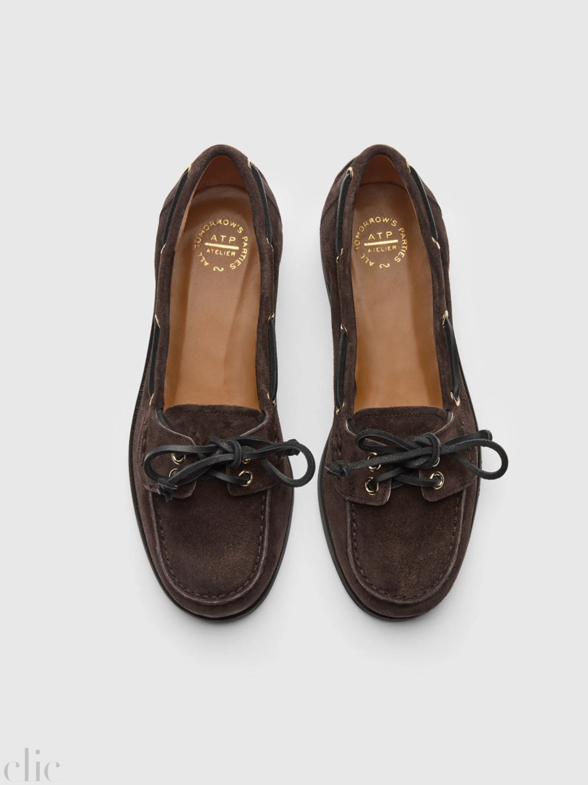 Nesso Boat Shoe in Walnut Suede, from ATP Atelier