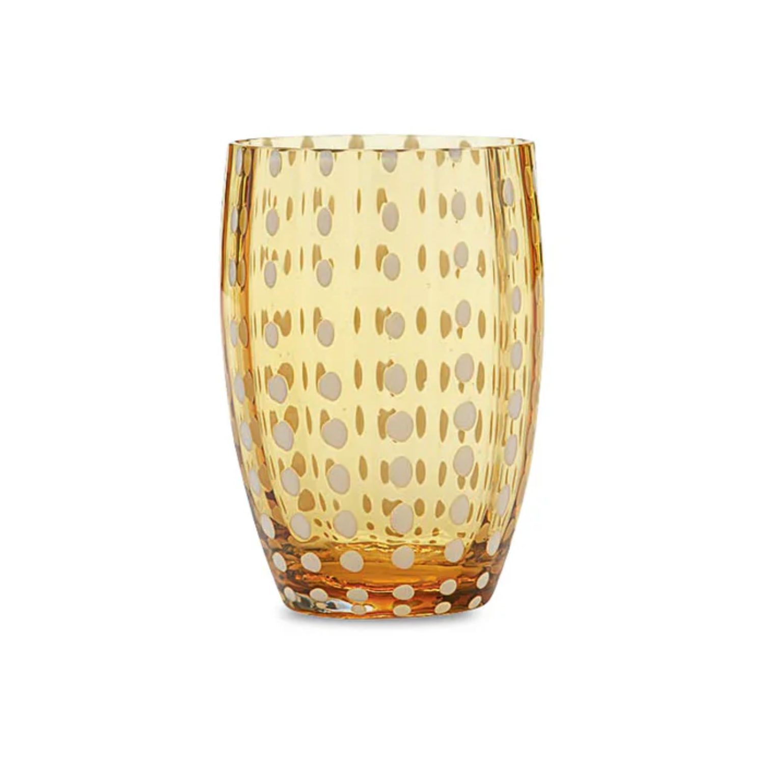 Perle Tumbler in Amber, from Zafferano