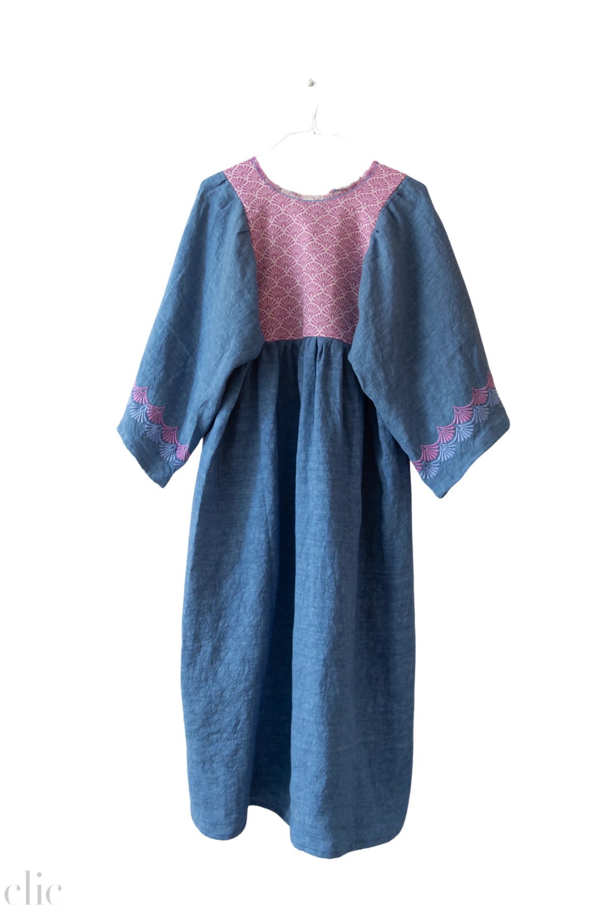 Levante Dress in Blue and Lilac, from Nina Leuca