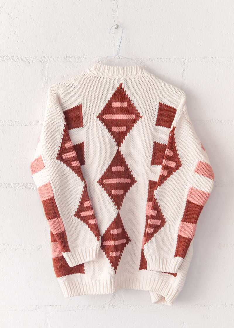 Nomad Cotton Intarsia Long Cardigan, from Hayley Menzies