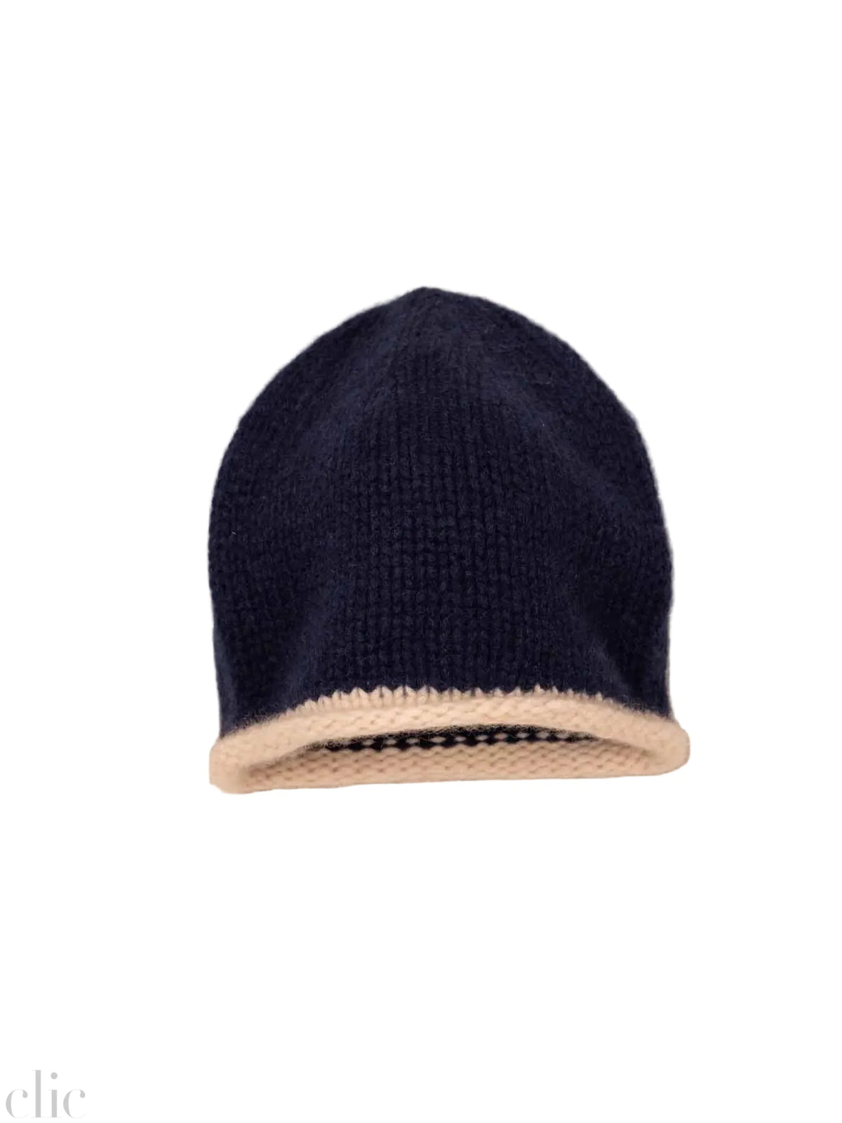 Cashmere Beanie in Navy, from Oats & Rice