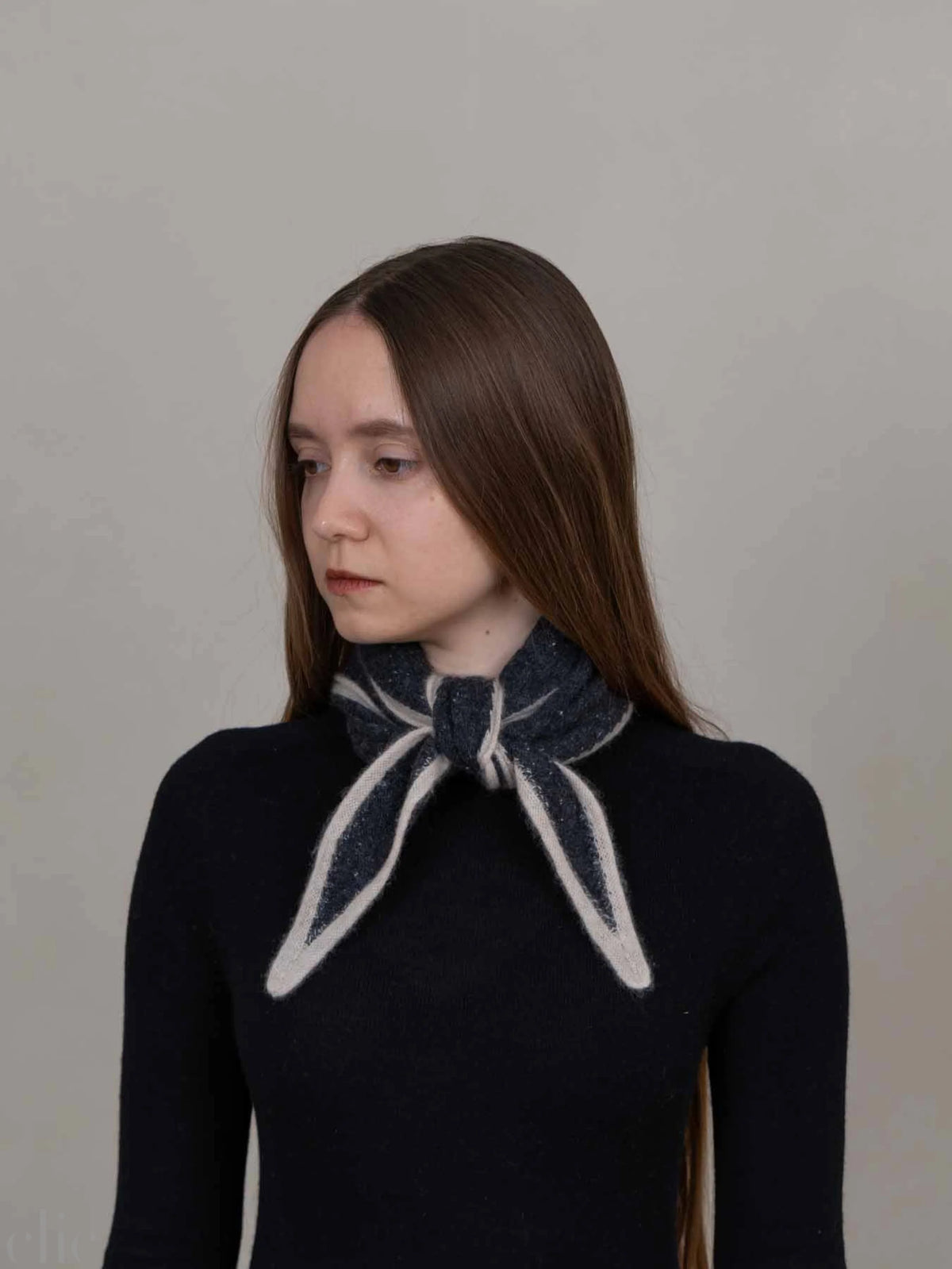 Cashmere Scarf in Charcoal, from Oats & Rice