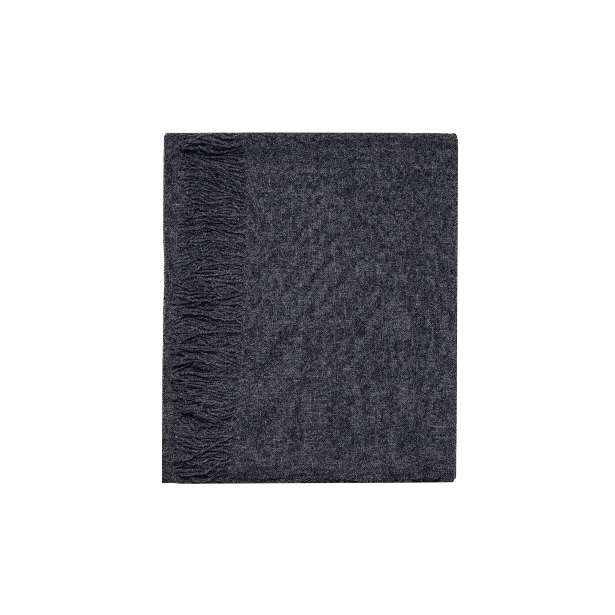 Airy Cashmere Wrap in Grey Charcoal, from Oats and Rice