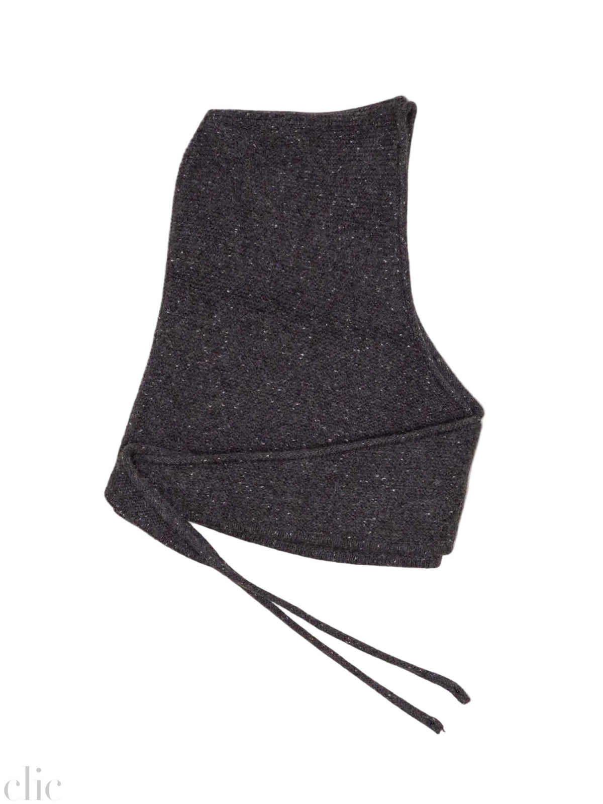 Cashmere Hooded Scarf in Charcoal, from Oats & Rice