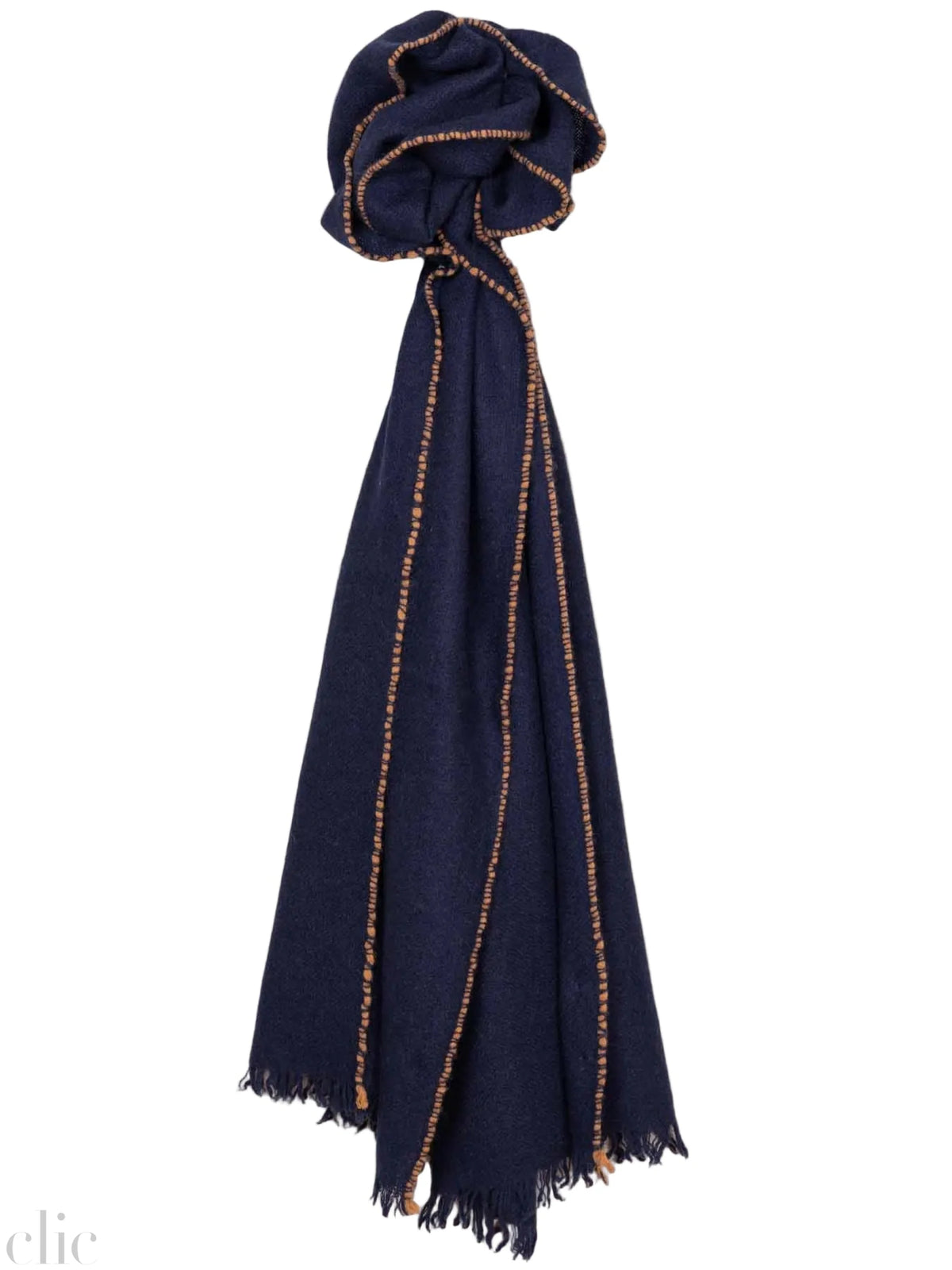 Long Cashmere Scarf in Navy, from Oats & Rice