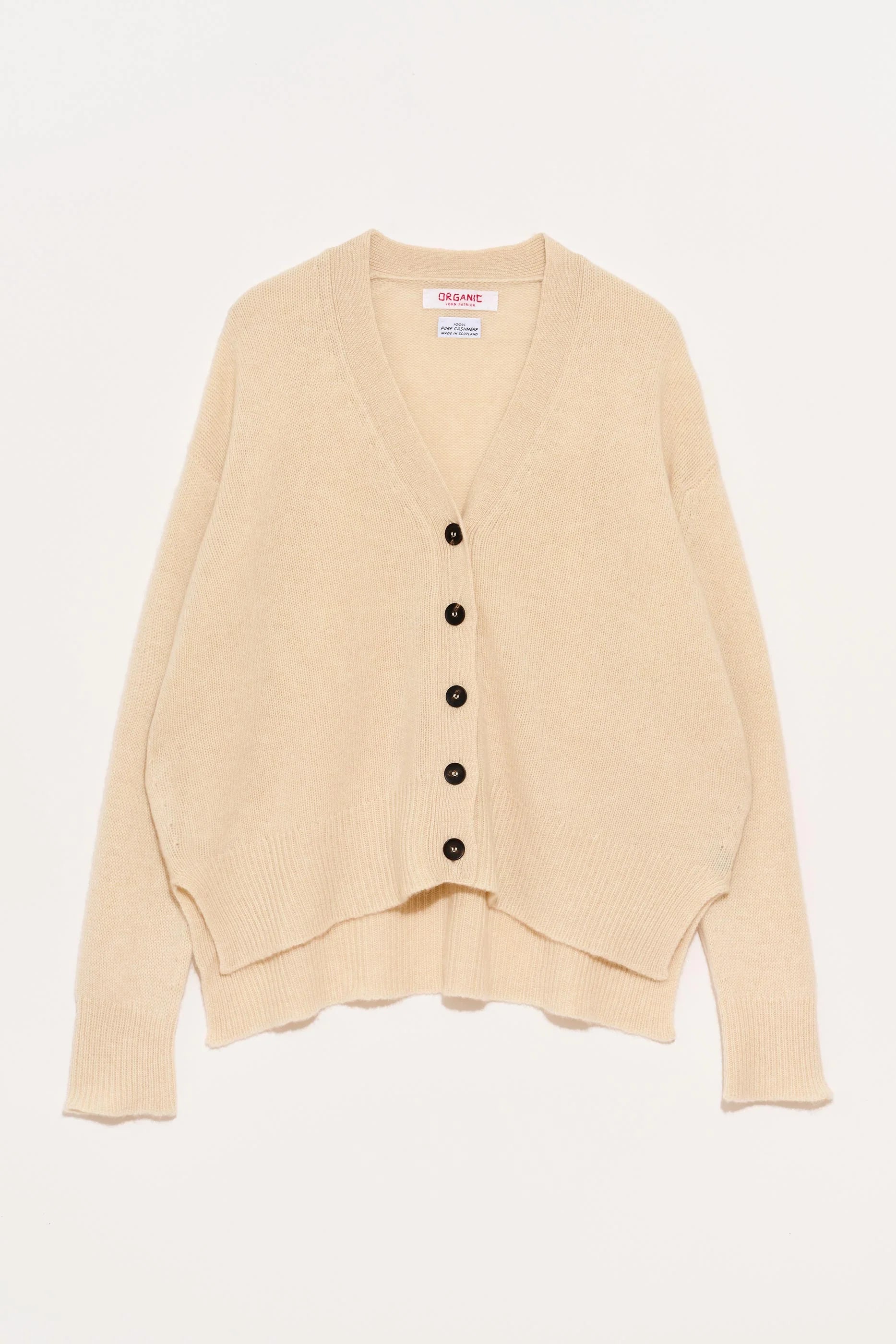 Stella Cashmere Cardigan in Ivory Mélange, from Organic by John Patrick