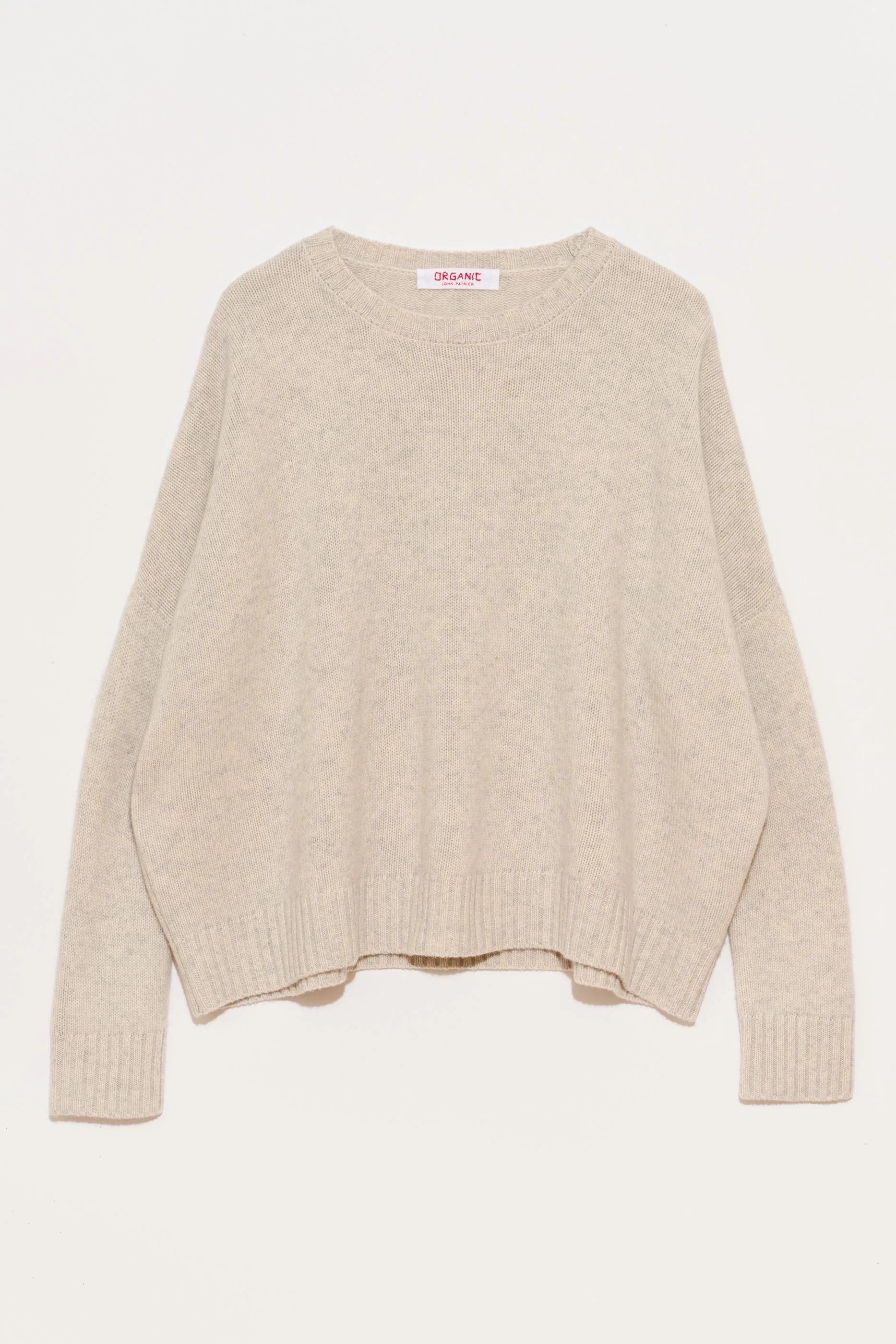 Cashmere Wide Pullover in Sweatshirt Grey, from Organic by John Patrick