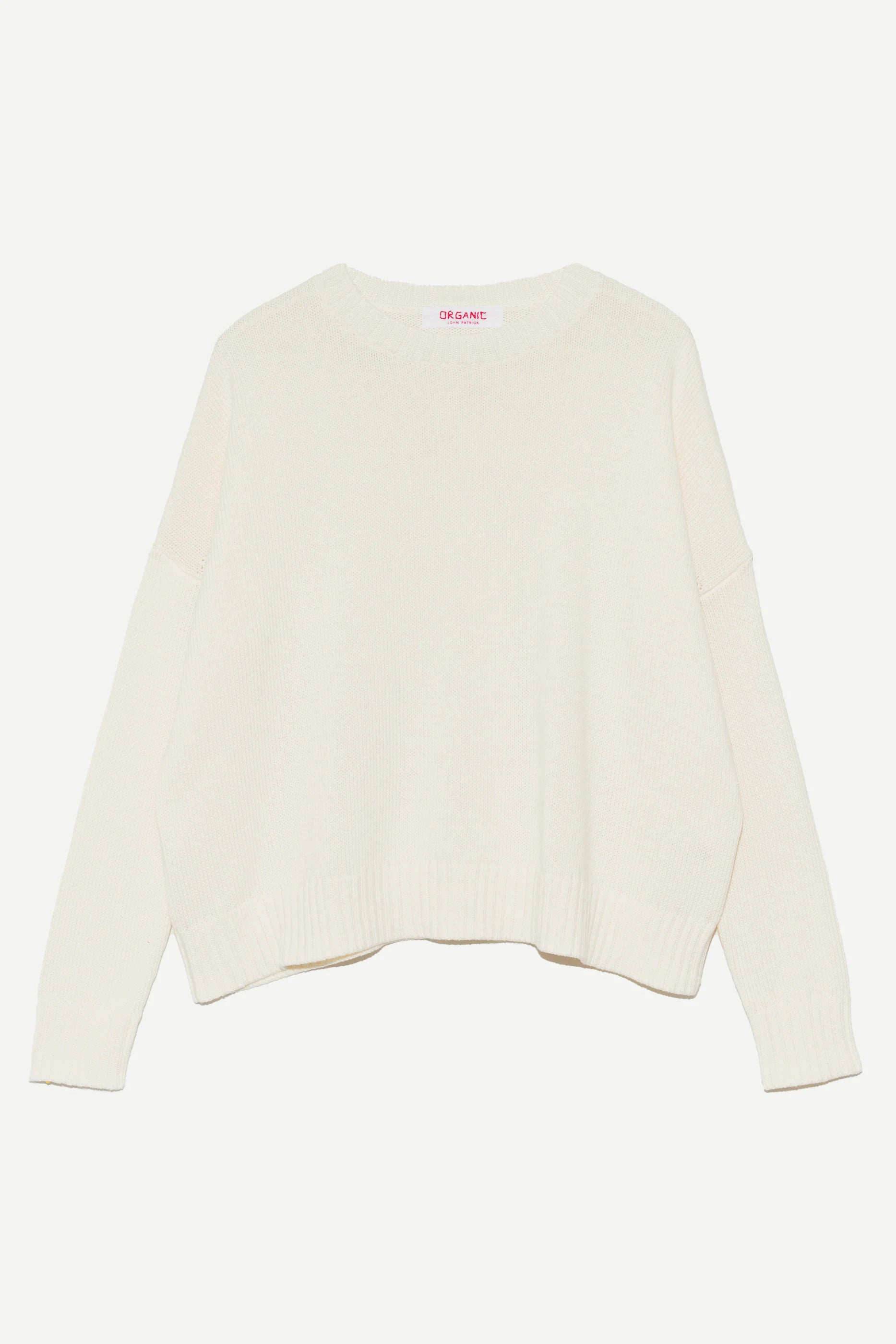 Italian cotton Wide Pullover in Creme, from Organic by John Patrick