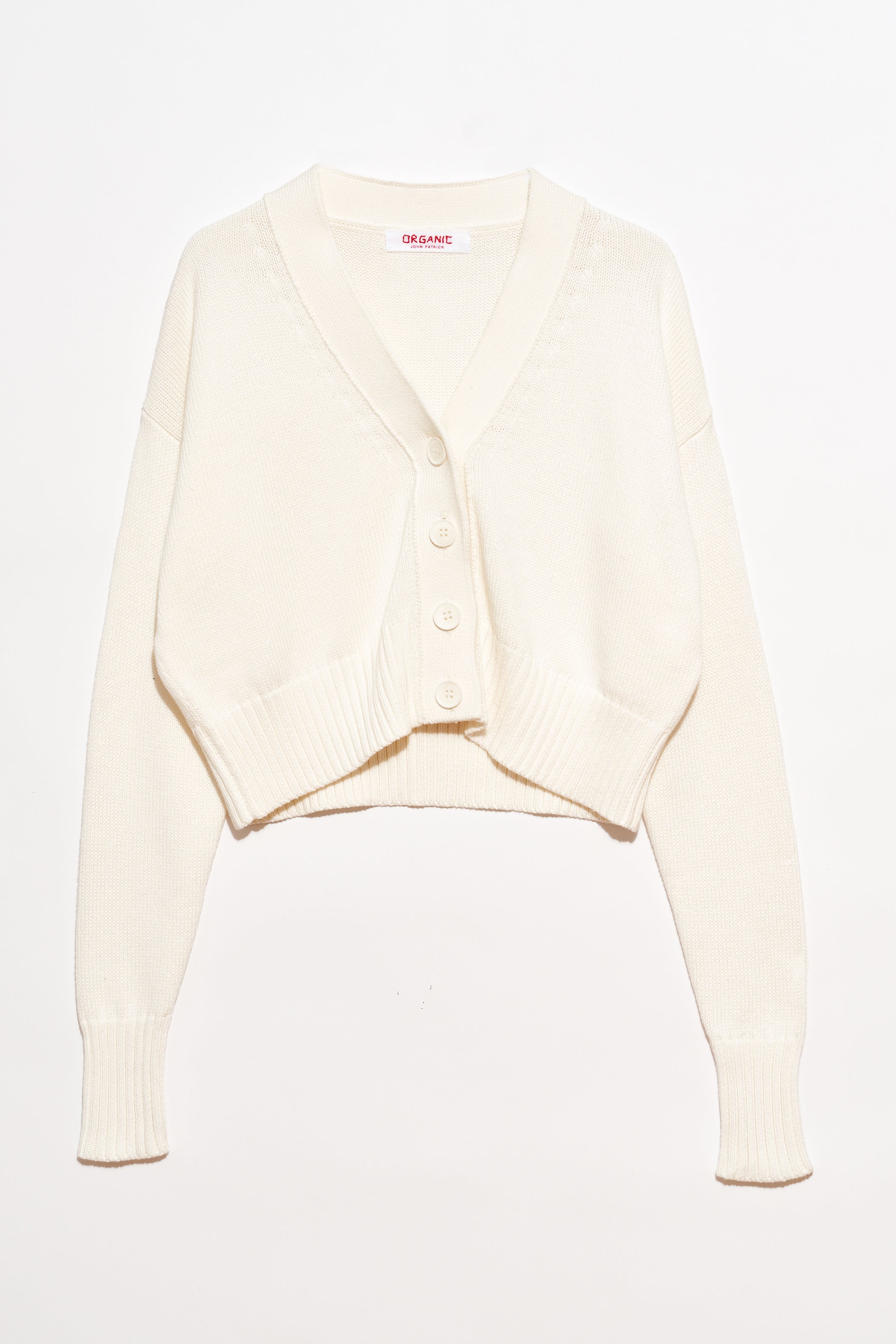 Rosie Cardigan in Italian Cotton Creme, from Organic by John Patrick