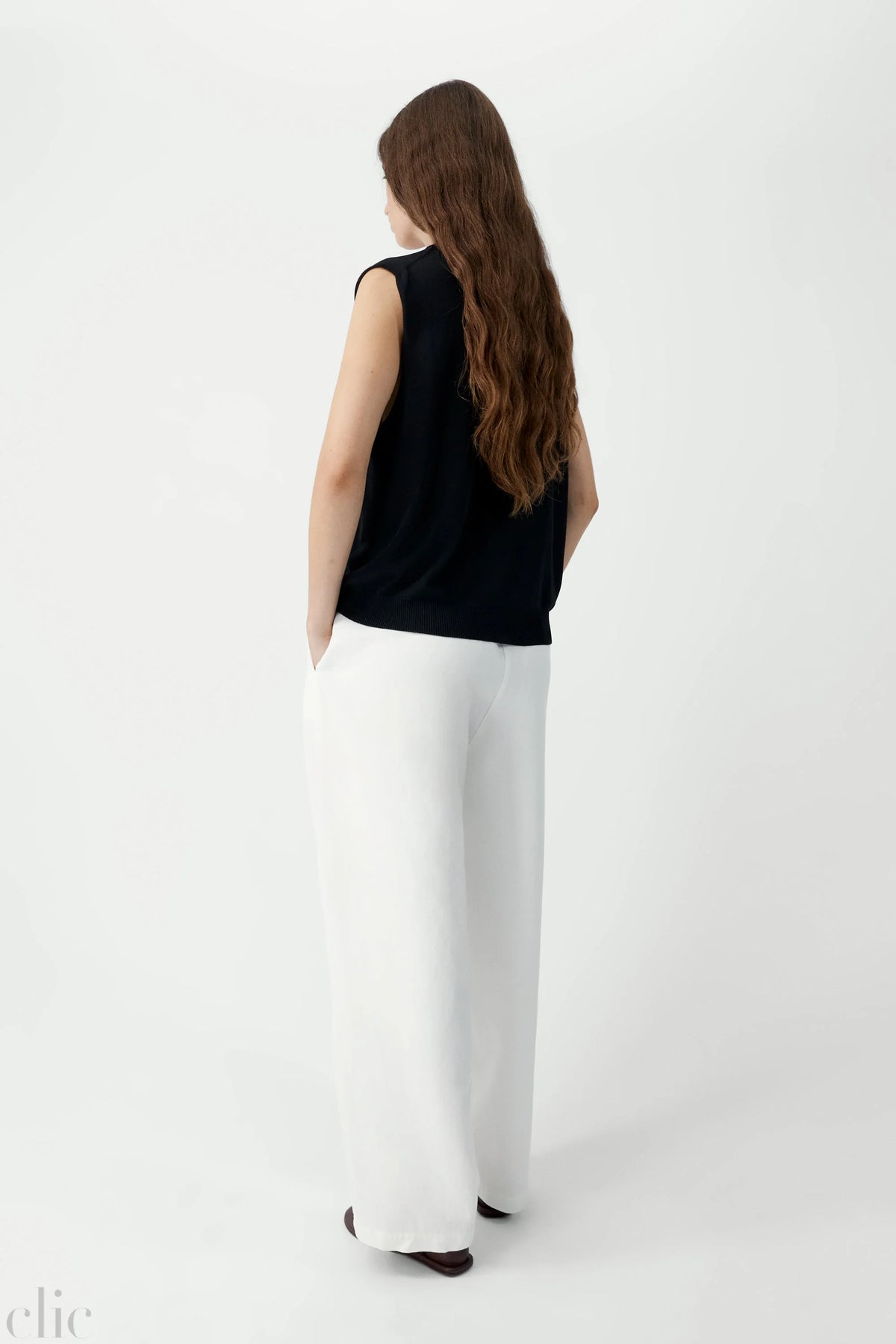 Oversize Waistcoat in Black, from Cordera