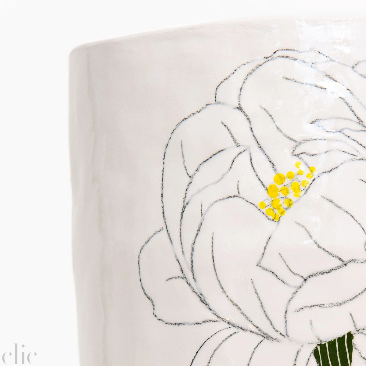 Small Flower Vase in White, from Gemma Orkin
