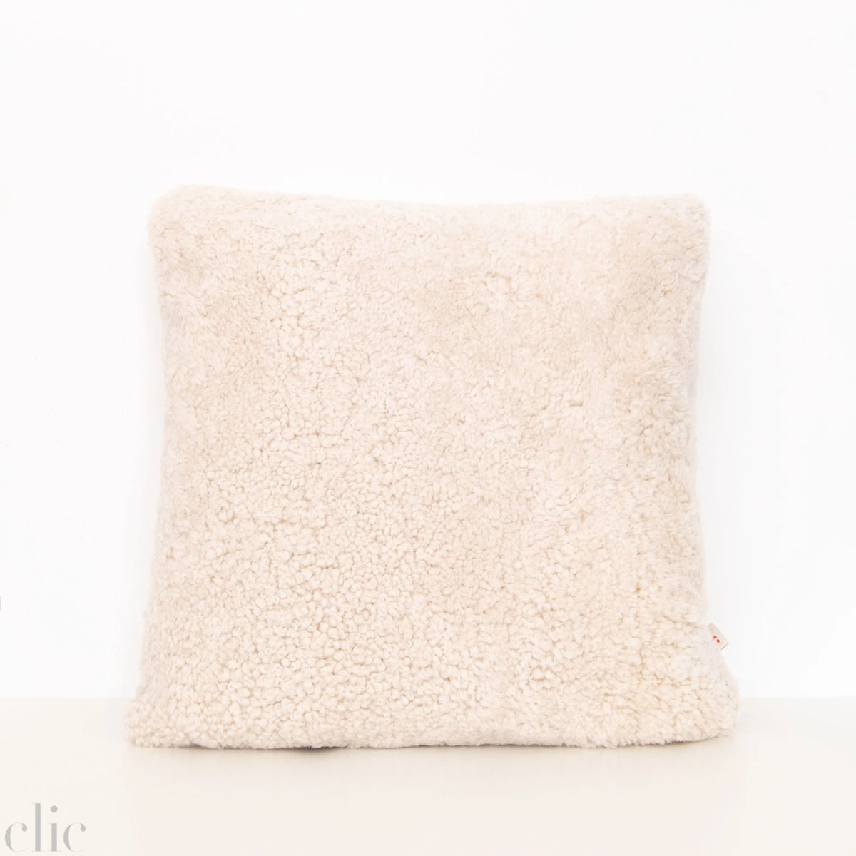 Square Curly New Zealand Sheepskin Cushion