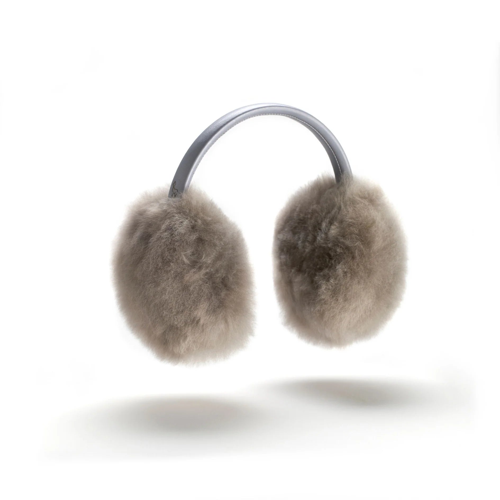 Olmo Ear Muff in Silver Grey, from Weich Couture Alpaca