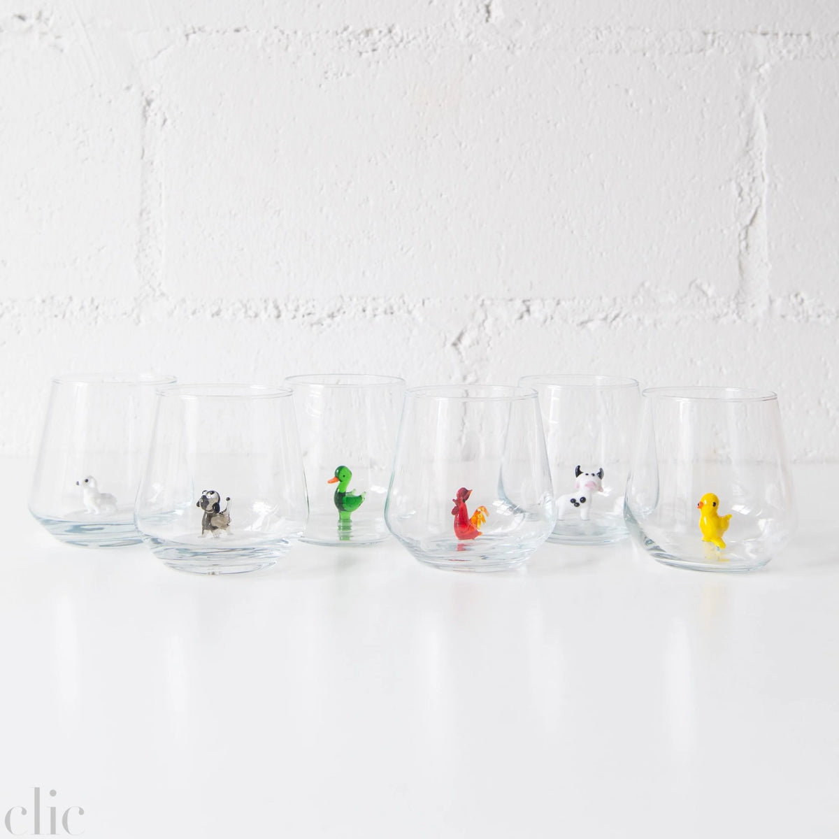 Farm Drinking Glass Set of 6